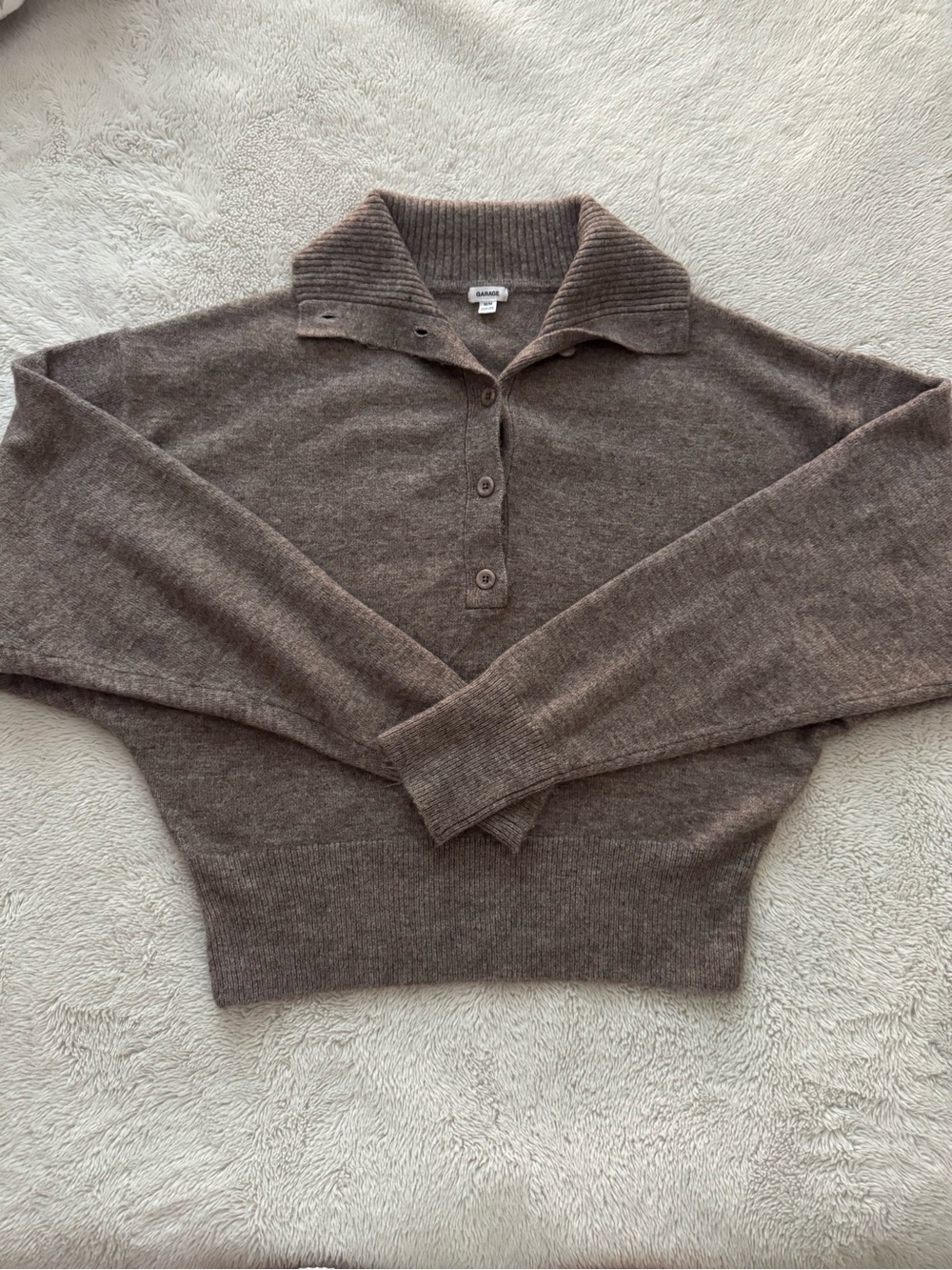Garage taupe knit sweater